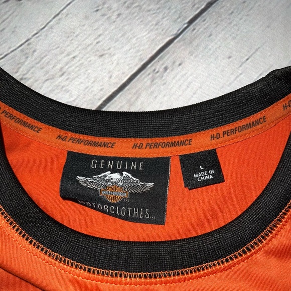 NWOT Harley Davidson lightweight pullover short sleeve motor clothes size L - Picture 3 of 3